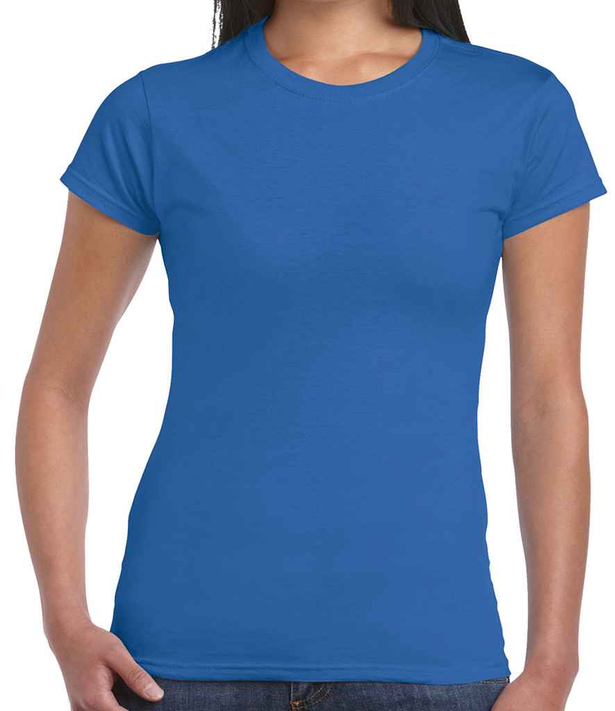 Gildan Ladies SoftStyle® T-Shirt-Royal Blue-GD7220R | BS Embroidery ...